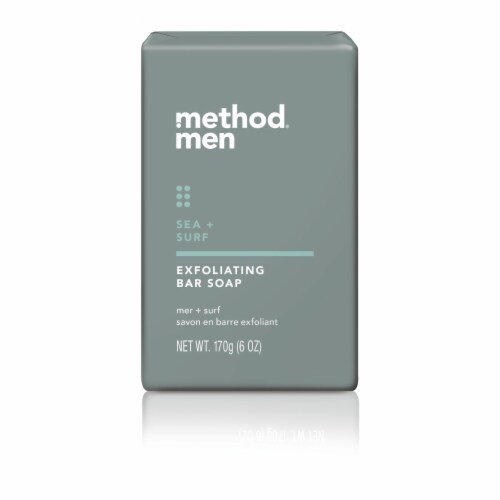 Method® Men's Sea & Surf Exfoliant Bar Soap Perspective: front
