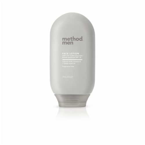 Method Men Fragrance Free Face Lotion SPF 15 Perspective: front
