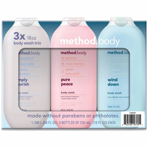 Method Experiential Body Wash Trio, 18 Fluid Ounce (Pack Of 3), 1 unit Smith’s Food and Drug