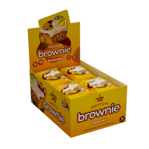 Prime Bites Protein Brownie Banana Nut Perspective: front