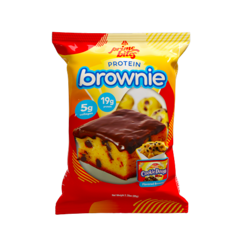 Prime Bites® Protein Brownie Cookie Dough Bites Perspective: front
