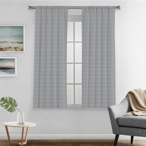 Sunblock Mendez Total Blackout Back Tab Single Window Panel - Grey Perspective: front