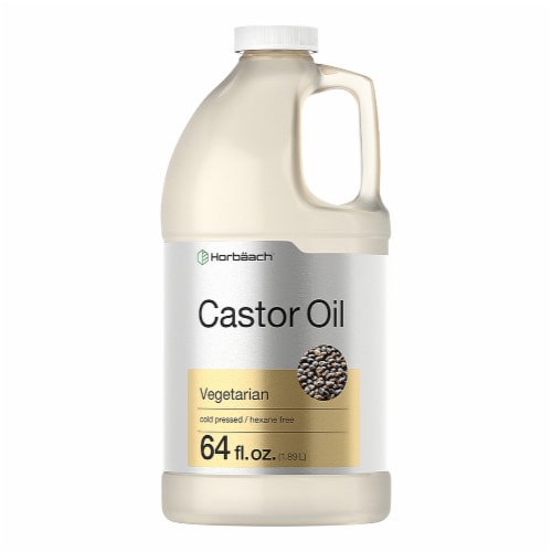 Horbaach Castor Oil Hexane Free, Cold Pressed 64 oz, 64 oz Smith’s Food and Drug