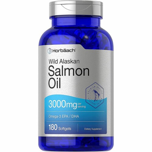 Horbaach Wild Alaskan Salmon Fish Oil 3000mg 180 Softgels 180