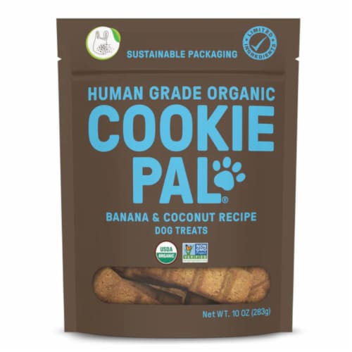 Cookie Pal Banana & Coconut Dog Treats Perspective: front