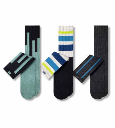 Pair of Thieves Ready For Everything Men's Cushioned Crew Socks - Assorted Perspective: front