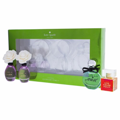 Kate Spade KSNY 4 x 0.25oz Live Colorfully Walk On Air In Full Bloom In Full Bloom 4 Pc 4 Pc Mini Gift QFC