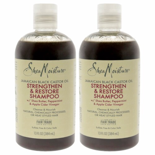 Shea Moisture Jamaican Black Castor Oil Strengthen, Grow And Restore Shampoo Pack of 2, 1 unit