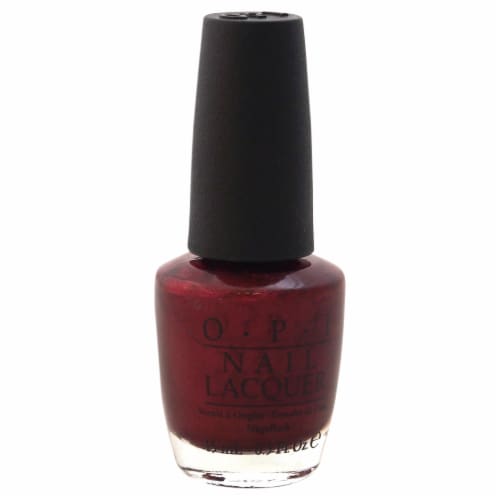 O.P.I Nail Lacquer  # NL F52 Bogota Blackberry Nail Polish 0.5 oz Perspective: front