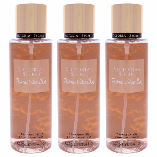 Victorias Secret Bare Vanilla Pack of 3 Fragrance Mist 8.4 oz 8.4