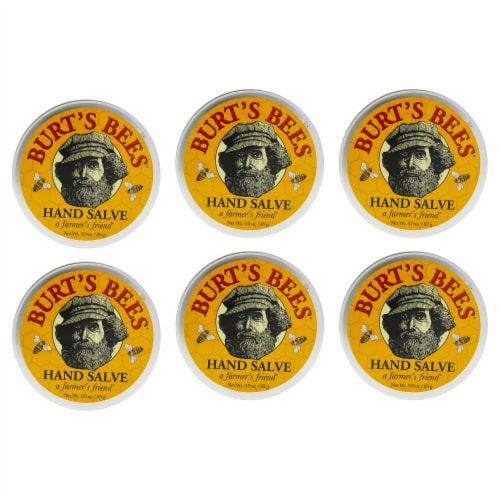 Burt's Bees Hand Salve Pack of 6 Cream 3 oz Perspective: front