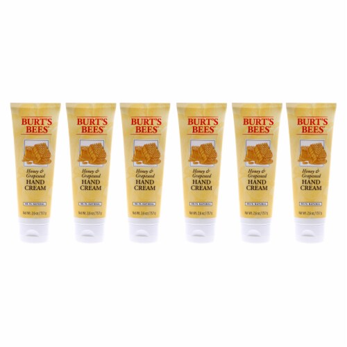 Burt's Bees Honey and Grapeseed Hand Cream Pack of 6 2.6 oz Perspective: front