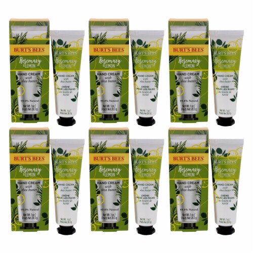 Burt's Bees Rosemary and Lemon Hand Cream  Pack of 6 1 oz Perspective: front