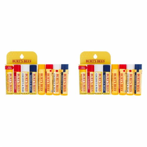 Burt's Bees Lip Balm, Beeswax, 4 Count, 0.15 Oz, Multicolor