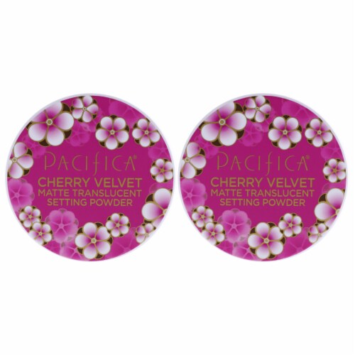 Pacifica Cherry Velvet Matte Setting Translucent Powder  Pack of 2 0.45 oz Perspective: front