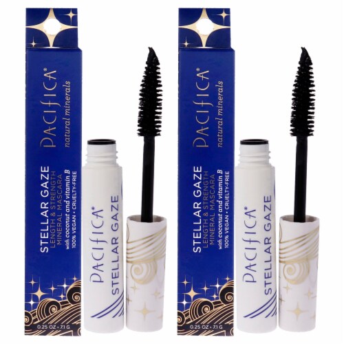Pacifica Stellar Gaze Length and Strength Mineral  SupernovaBlack  Pack of 2 Mascara 0.25 oz Perspective: front