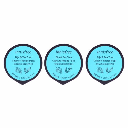 Innisfree Capsule Recipe Pack Mask Bija and Tea Tree Pack of 3 0.33