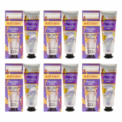 Burt's Bees Lavender and Honey Hand Cream  Pack of 6 1 oz Perspective: front