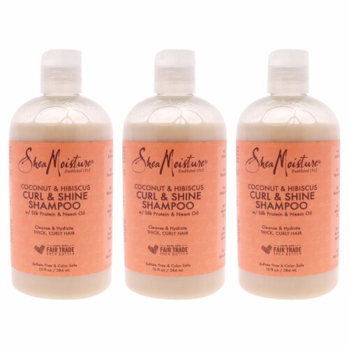 Shea Moisture Coconut and Hibiscus Curl Shine Shampoo Pack 3 13 oz, 13 oz - Metro Market