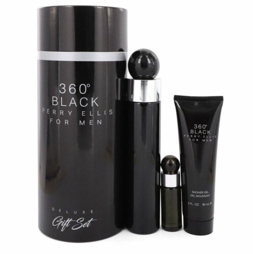 Perry Ellis amgp360blk3 Perry Ellis 360 Black Gift Set for Men 3 Piece Mariano s