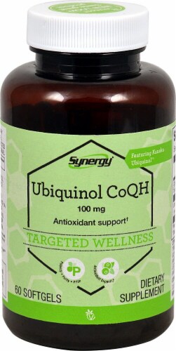 Vitacost Synergy Ubiquinol Softgels Perspective: front