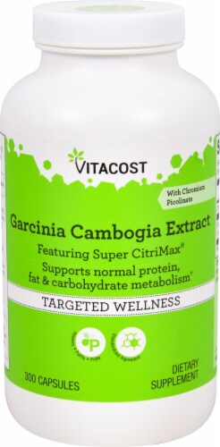 Vitacost Garcinia Cambogia Extract Targeted Wellness Capsules Perspective: front