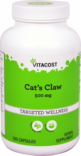 Vitacost Cat's Claw Targeted Wellness Capsules 500mg Perspective: front