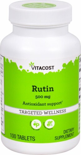Vitacost Rutin Targeted Wellness Tablets 500mg Perspective: front