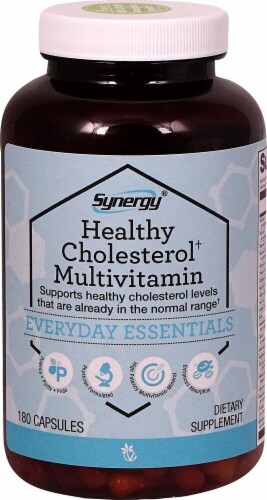Vitacost Synergy Healthy Cholesterol Multivitamin Capsules Perspective: front