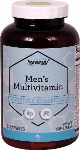 Vitacost Synergy Men's Multivitamin Capsules Perspective: front