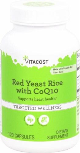 Vitacost Red Yeast Rice with CoQ10 Capsules Perspective: front