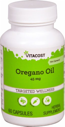 Vitacost Oregano Oil Dietary Supplement Perspective: front