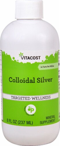 Vitacost Colloidal Silver Mineral Supplement Perspective: front