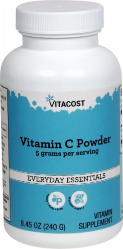 Vitacost Vitamin C Powder Supplement Perspective: front