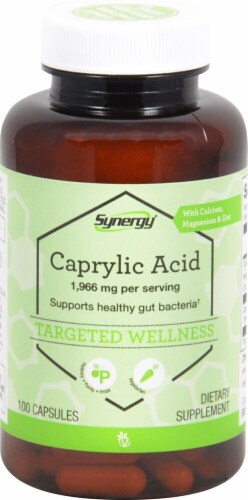 Vitacost Synergy Caprylic Acid Capsules Perspective: front