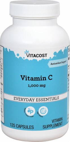 Vitacost Vitamin C Capsules 1000mg Perspective: front
