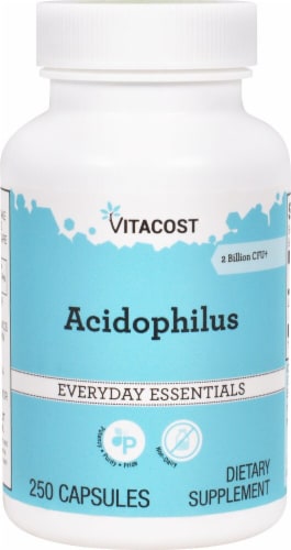 Vitacost Acidophilus Everyday Essentials Capsules Perspective: front