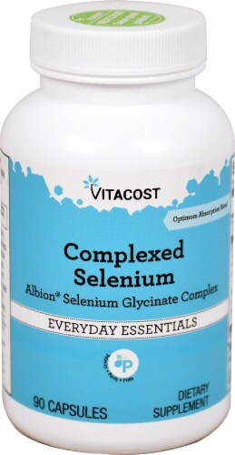 Vitacost Albion Selenium Glycinate Complex Dietary Supplement Perspective: front