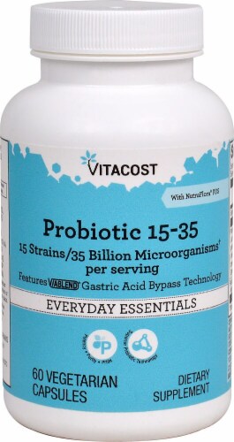 Vitacost Probiotic 15-35 Dietary Supplement Perspective: front