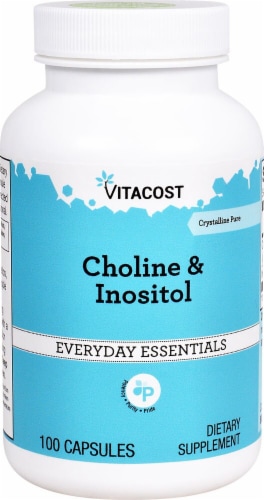 Vitacost Choline & Inositol Capsules Perspective: front
