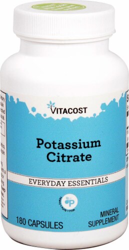 Vitacost Potassium Citrate Dietary Supplement 99mg Perspective: front