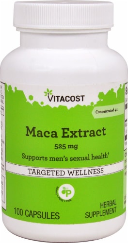Vitacost Maca Extract Capsules 525mg Perspective: front