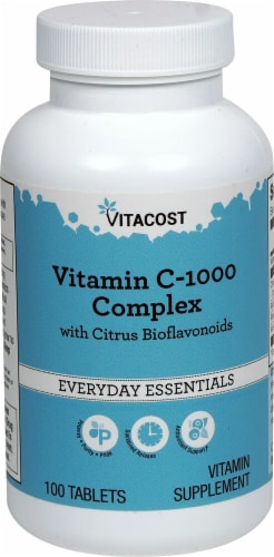 Vitacost Vitamin C-1000 Complex with Citrus Bioflavonoids Sustained-Release Tablets Perspective: front