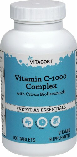 Vitacost Vitamin C-1000 Complex with Citrus Bioflavonoids Sustained-Release Tablets Perspective: front