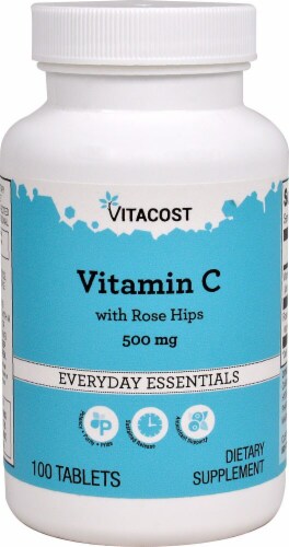 Vitacost Vitamin C with Rose Hips 500mg Perspective: front