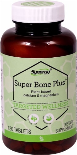 Vitacost Synergy Super Bone Plus Tablets Perspective: front