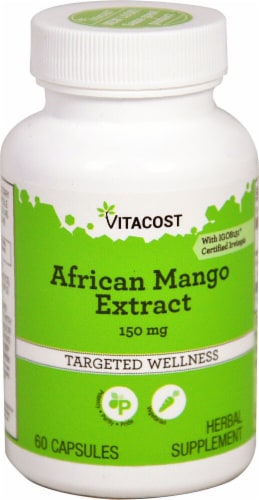 Vitacost African Mango Extract IGOB131 Certified Irvingia Herbal Supplement Capsules 150mg Perspective: front