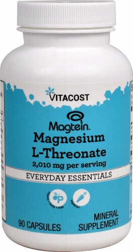 Vitacost Magtein™ Magnesium L-Threonate Mineral Supplement Capsules 2010mg Perspective: front