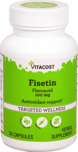Vitacost Fisetin Flavonoid Capsules 100mg Perspective: front