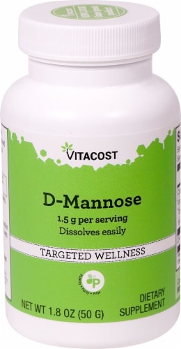 Vitacost D-Mannose Powder 1.5 g Perspective: front